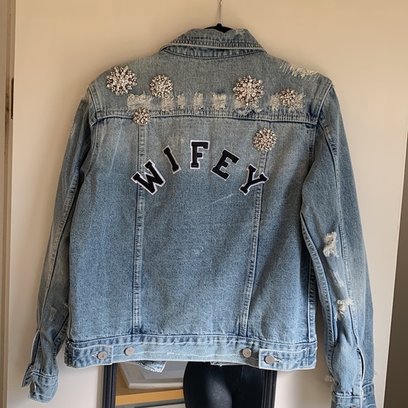 Chosen by KYHA original “WIFEY” bridal jacket, size M. NWOT. - Picture 1 of 6